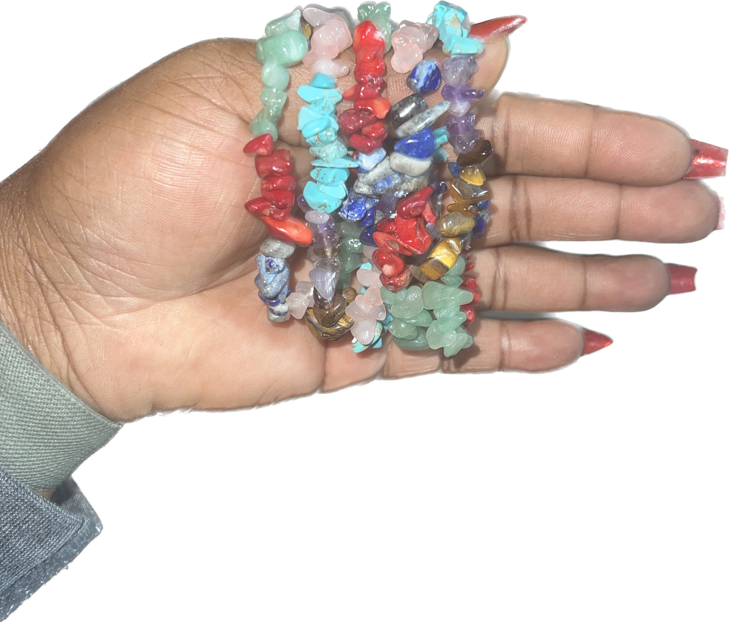 Chakra Chipped Bracelet