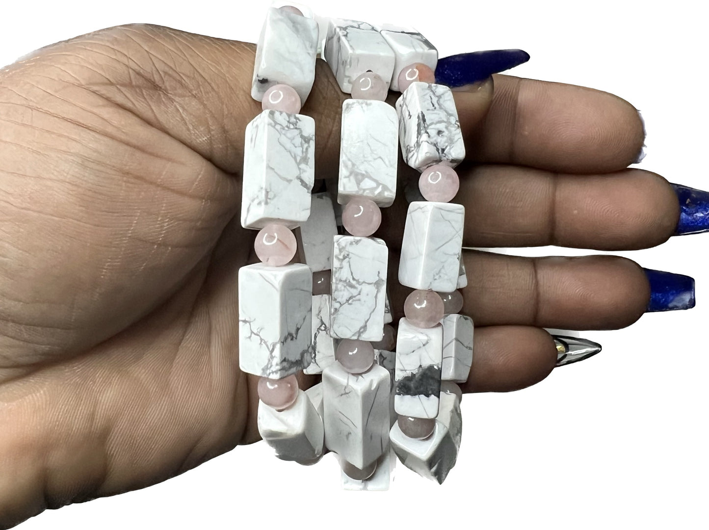 Howlite & Rose Quartz